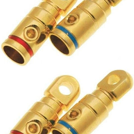 Absolute GRT102-4 2 Pair 2 Gauge Gold Power Ring Terminal