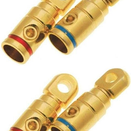 Absolute GRT100-4 2 Pair 1/0 Gauge Gold Power Ring Terminal