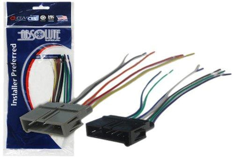 Absolute H634-1817 Chrysler Dodge Jeep Car Stereo CD Player Wire Harness Aftermarket Radio Install