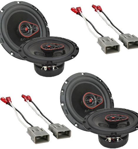 2 Pair CERWIN-VEGA 3-Way Coaxial Speakers (6.5