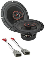 Cerwin Vega 3-Way Coaxial Speakers 6.5" 340 Watts + Honda Harness 72-7800