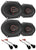 2 Pair Cerwin-Vega H7683 3 Way 6"x8" (5x7") Speakers Compatible 1999-2014 Ford F-150