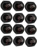 6 Pairs Cerwin-Vega H7683 HED Series 6" x 8" (5" x 7") 3-Way Coaxial Car Speakers