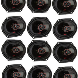 6 Pairs Cerwin-Vega H7683 HED Series 6" x 8" (5" x 7") 3-Way Coaxial Car Speakers