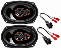 Cerwin Vega H7693 Rear Deck 6x9" Speakers + Harness Fit 2005-2010 Chevy Cobalt