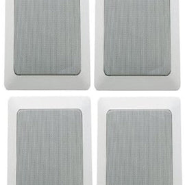 2 Absolute HCS605 6.5" 8 Ohm 2-Way Rectangle Mount In-Ceiling Speakers