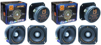 2 MR DJ HDT700B 3.5" Titanium Bullet High Compression Tweeter Car Van ATV UTV Marine Boat Motorcycle Motorsports Competition