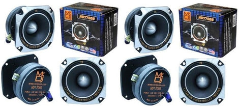 2 Mr. Dj HDT700S 3.5-Inch Titanium Bullet High Compression Tweeter for Car, Van, ATV, UTV, Marine, Boat, Motorcycle, Motorsports, and Competition