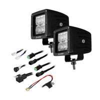 Heise HE-CL32PK 18W Universal 3" 6 LED Cube Flood Light with Harness