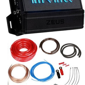 Hifonics ZD-1350.2D 1350W RMS Class-D 2-Channel Car Stereo Amplifier + 0 Gauge Amp Kit