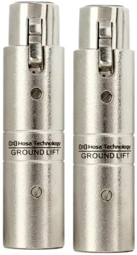 2 Hosa GLT-255 XLR Female to XLR Male Ground Lifter