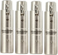 4 Hosa GLT-255 XLR Female to XLR Male Ground Lifter