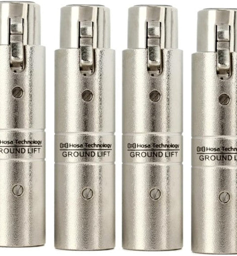 4 Hosa GLT-255 XLR Female to XLR Male Ground Lifter