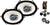 Absolute HQ573 5x7" 6x8" 3-Way 420W HQ Series Coaxial Car Speakers Bundle