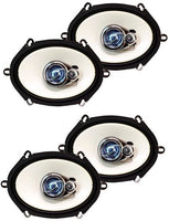 2 Pair Absolute HQ573 5x7" 6x8" 3-Way 420W HQ Series Coaxial Car Speakers