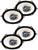 2 Pair Absolute HQ573 5x7" 6x8" 3-Way 420W HQ Series Coaxial Car Speakers