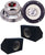 Absolute HQ-653 6-1/2" 420 Watts 3-way Speakers + 6.5" Enclosures Box