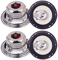 2 Pair Absolute HQ-653 6-1/2" 420 Watts 3-way HQ Series Speakers Built-in Crossovers