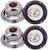 2 Pair Absolute HQ-653 6-1/2" 420 Watts 3-way HQ Series Speakers Built-in Crossovers