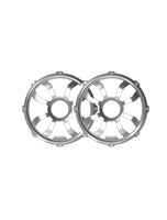 Diamond Audio HXM10FGW 10" Flush Mount Speaker Grill Pair Steel (White)
