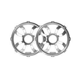 Diamond Audio HXM10FGW 10" Flush Mount Speaker Grill Pair Steel (White)