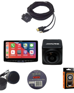 Alpine iLX-F509+KCU-315UH+HCE-C1100 Halo9 USB / HDMI Extension Cable with Back Up Camera