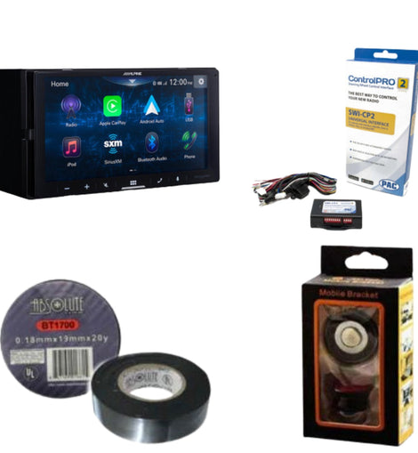 Alpine iLX-W670-S 7-inch Ultra-Shallow Digital Multimedia Receiver with SWC Adapter