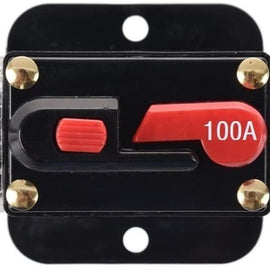 Absolute ICB100 100 Amp Circuit Breaker 4/8 AWG Inline Manual Reset Fuse Holder