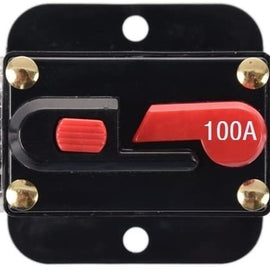 Absolute ICB100 4/8 AWG 100 Amp in-line Circuit Breaker with Manual Reset with Manual Reset Car Auto Marine Boat Stereo