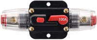 Absolute ICB100 4/8 AWG 100 Amp in-line Circuit Breaker with Manual Reset with Manual Reset Car Auto Marine Boat Stereo