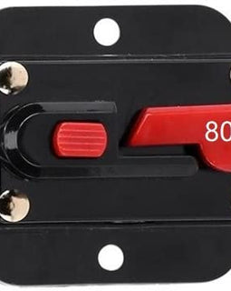2 Absolute ICB80 4-8-AWG 80 Amp In-line-Circuit Breaker Manual Reset Manual Reset Car Auto Marine Boat