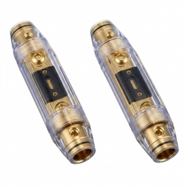 2 Absolute ANH2-250 Inline Waterproof ANL Holder 1/0 Gauge fuseholder + 250 Amp Fuse