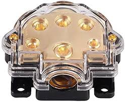 Absolute PD-150G 0-2-4 Gauge 1 in 5 Ways Out Power Splitter Distribution Block