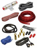 2000W SX 4 Gauge Amp Kit Amplifier Install Wiring Complete 4 Ga Car Wires Red