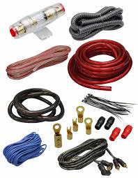 2000W SX 4 Gauge Amp Kit Amplifier Install Wiring Complete 4 Ga Car Wires Red