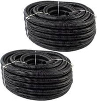 DC Sound 3/4" 19mm 200 Feet Split Wire Loom Cable Sleeves Conduit Protective Tubing