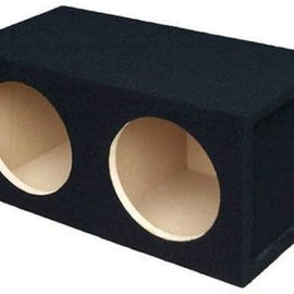 Absolute DSS12 Dual 12" Black Sealed Subwoofer Enclosure Empty Box