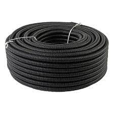 SLT14-10 10 FT 1/4" INCH Split Loom Tubing Wire Conduit Hose Cover Auto Home Marine Black