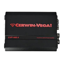 Cerwin Vega CVP1400.4 4CH Amplifier + 2 H7653 6.5" Car Speakers
