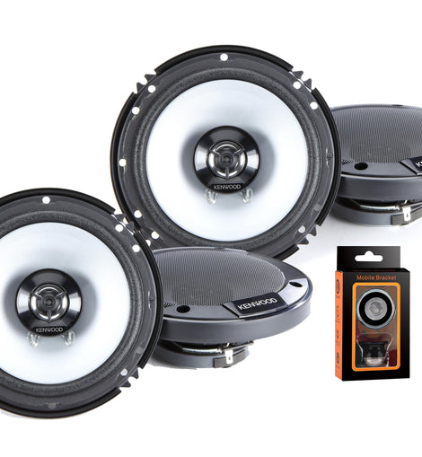 2 Pairs Kenwood KFC-1666S 600W 6.5