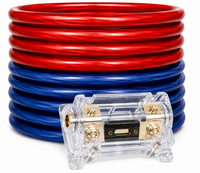 Absolute KIT025RBL 0 Gauge 50' Red/Blue Power/Ground Wire Amplifier Amp Kit