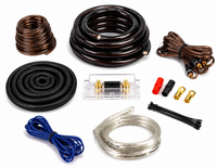 Absolute KIT0BK Complete 0 Gauge Black Amp Kit with RCA Interconnect Cable Black