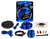 Absolute KIT0BL Complete 0 Gauge Blue Amp Kit with RCA Interconnect Cable Blue