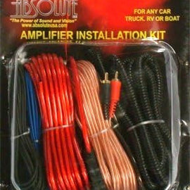 Absolute  KIT10 10 Gauge 800 Watt Complete Amplifier Hookup Installation Kit for any Car Truck RV ATV Boat