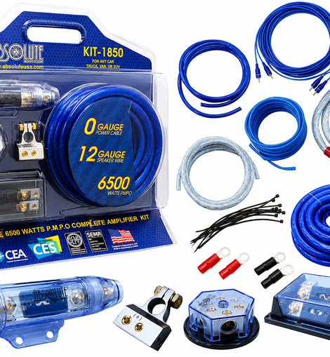 Pro Series Complete 0 Gauge Amplifier Installation Kit for any Car Truck RV or Boat