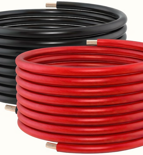 Absolute P4-50RB  100 Feet 50' Red 50' Black 4 Gauge Power Ground Wire