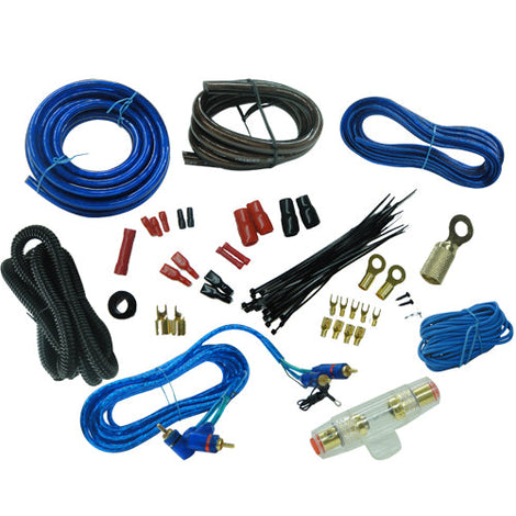 Absolute KIT4PU Complete 4 Gauge Amplifier Installation Power Amp Kit Purple Accent