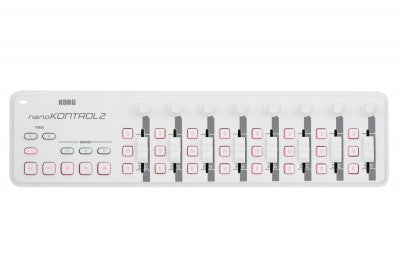 KORG nanoKONTROL2 Slim-Line USB Midi Control Surface in White NANOKON2WH