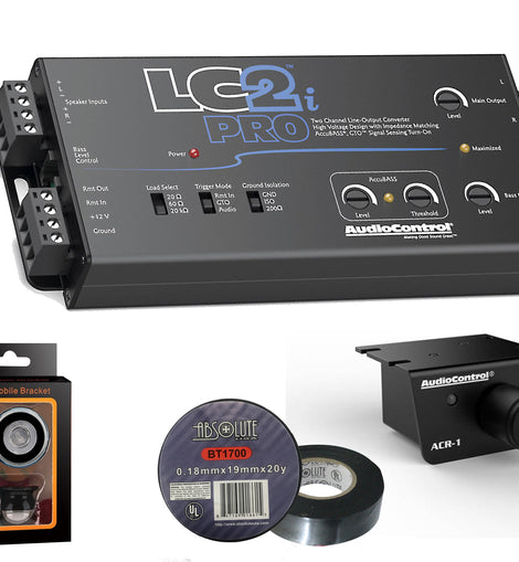AudioControl LC2i PRO 2-channel line output converter+ Electrical Tape+ Phone Holder