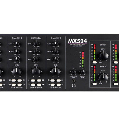 ART MX524 Five Channel Four Zone Mixer